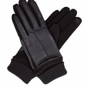 Men's Black Leather Gloves